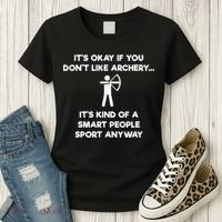 Archery Gift Funny Archery Smart People Women's T-Shirt thumb 3