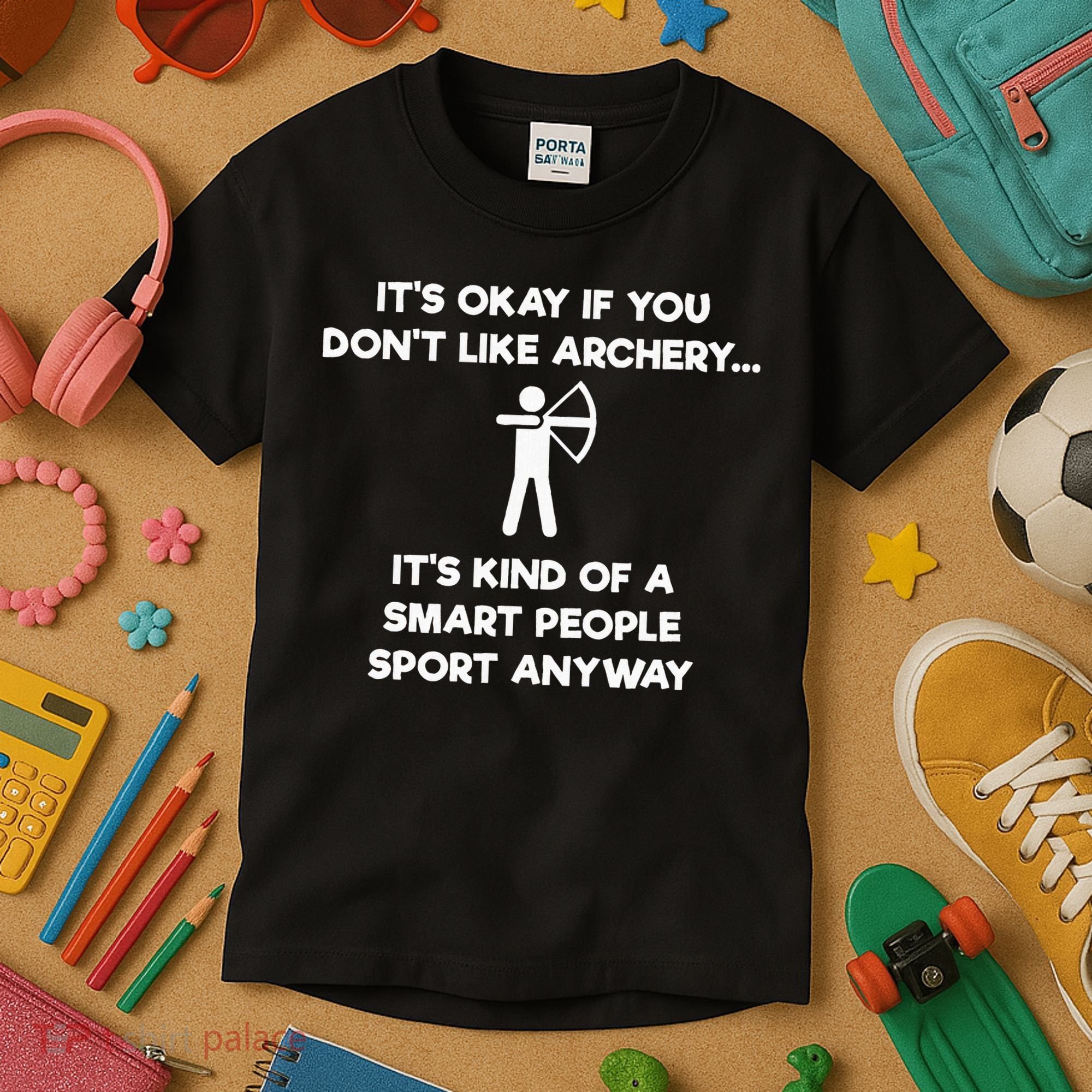 Archery Gift Funny Archery Smart People Kids T-Shirt