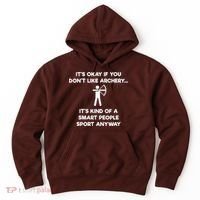 Archery Gift Funny Archery Smart People Hoodie thumb 0