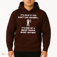 Archery Gift Funny Archery Smart People Hoodie thumb 2
