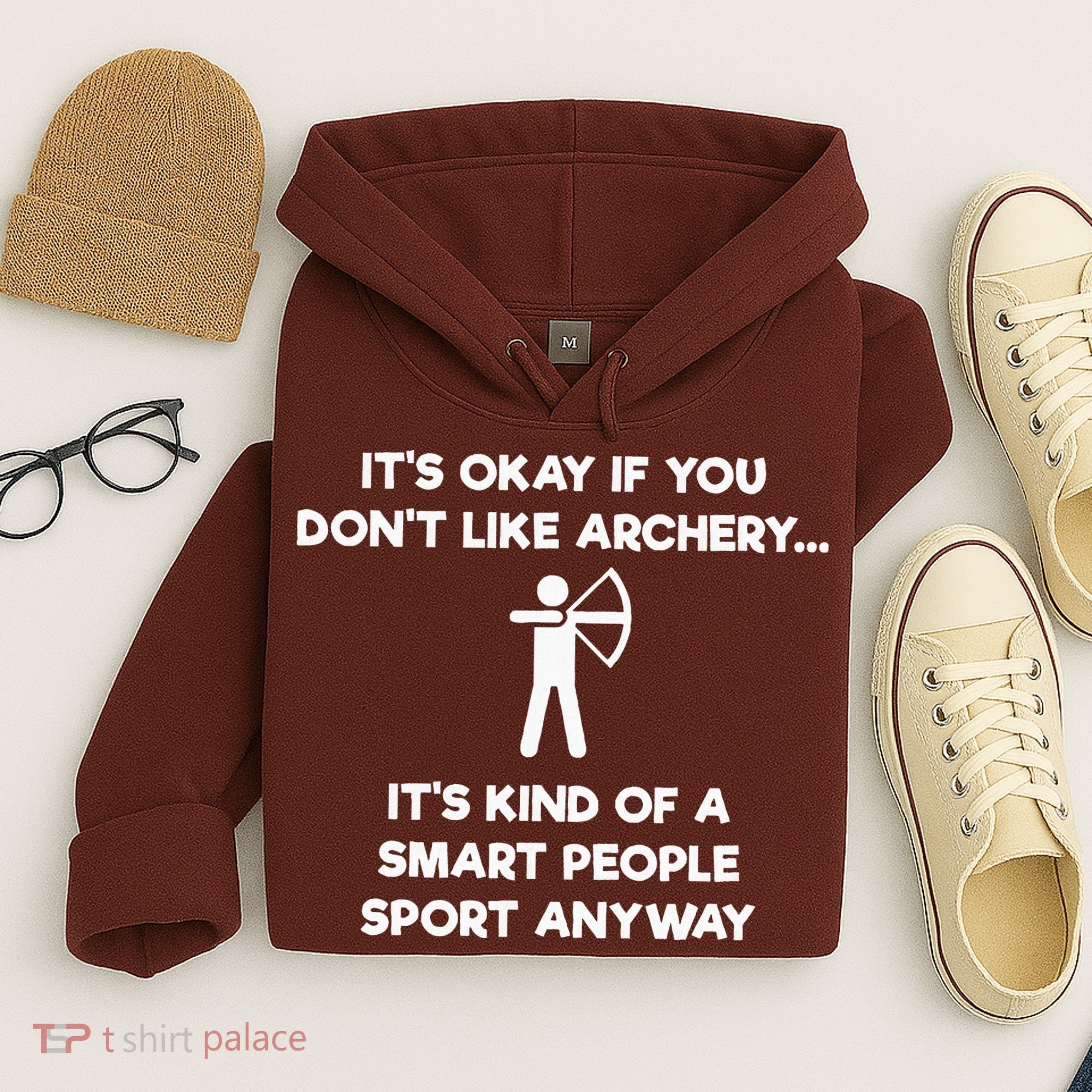 Archery Gift Funny Archery Smart People Hoodie