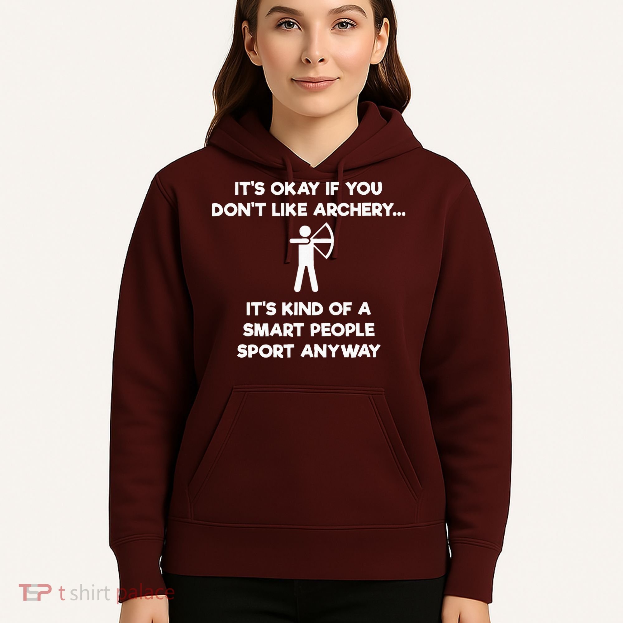 Archery Gift Funny Archery Smart People Hoodie