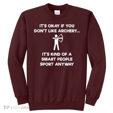 Archery Gift Funny Archery Smart People Sweatshirt
