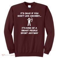 Archery Gift Funny Archery Smart People Sweatshirt thumb 0
