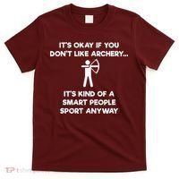 Archery Gift Funny Archery Smart People T-Shirt thumb 0