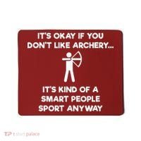 Archery Gift Funny Archery Smart People Mousepad thumb 0