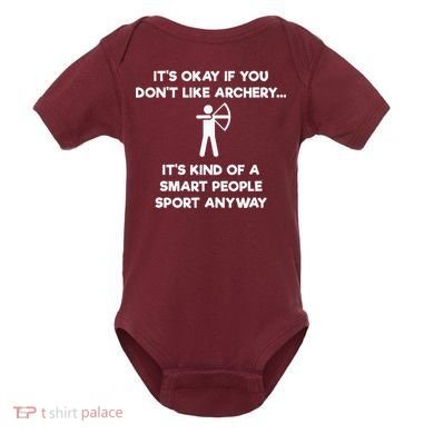 Archery Gift Funny Archery Smart People Baby Bodysuit