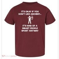 Archery Gift Funny Archery Smart People Toddler T-Shirt thumb 0