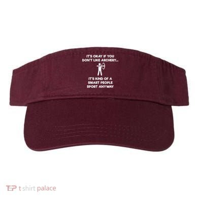 Archery Gift Funny Archery Smart People Visor