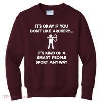 Archery Gift Funny Archery Smart People Kids Sweatshirt thumb 0