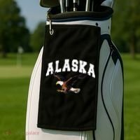 Alaska Gifts For Women Anchorage Juneau Golf Towel thumb 2