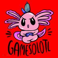 Axolotl Gamesolotl Funny Gamer Video Games Santa Hat thumb 1