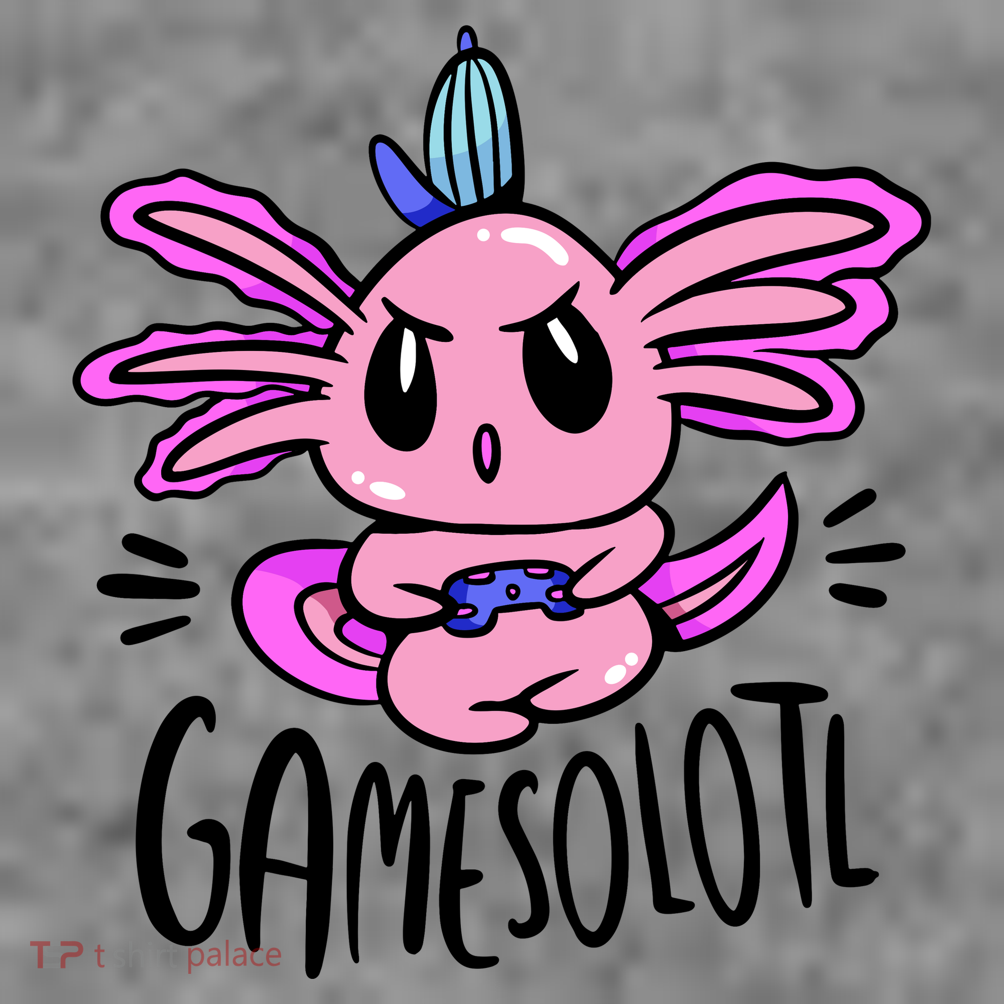 Axolotl Gamesolotl Funny Gamer Video Games Long Sleeve Shirt