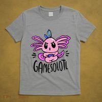 Axolotl Gamesolotl Funny Gamer Video Games T-Shirt thumb 5