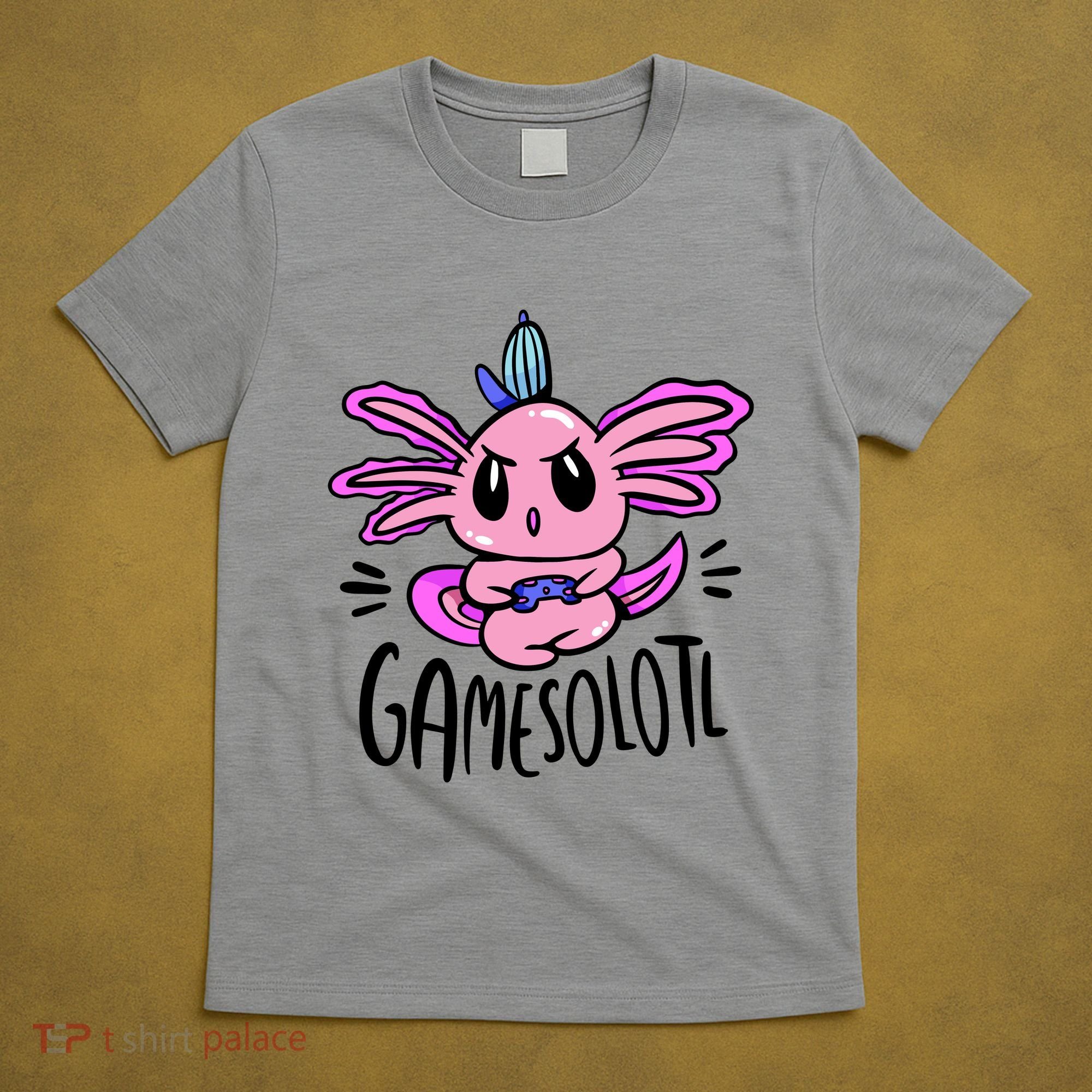 Axolotl Gamesolotl Funny Gamer Video Games T-Shirt