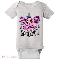 Axolotl Gamesolotl Funny Gamer Video Games Baby Bodysuit thumb 0
