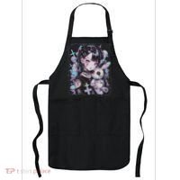Anime Girl Goth Bunny Cute E Girl Gothic Outfit Grunge Apron thumb 0