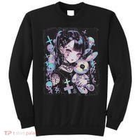 Anime Girl Goth Bunny Cute E Girl Gothic Outfit Grunge Sweatshirt thumb 0