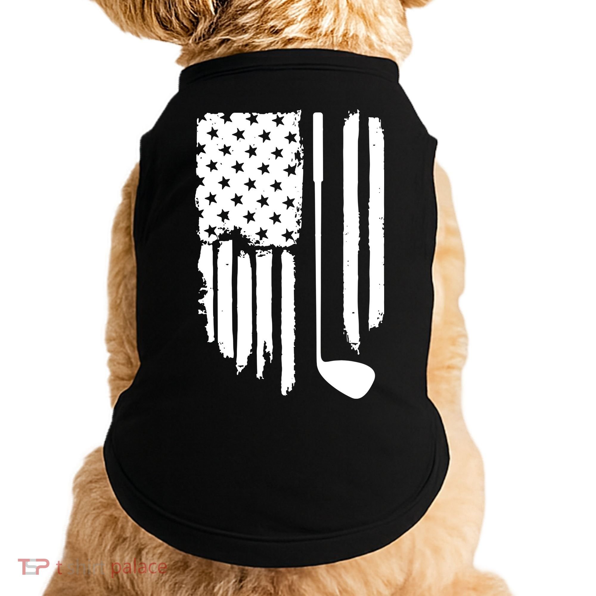American Golf Game Golf Lover Gift Doggie Tank