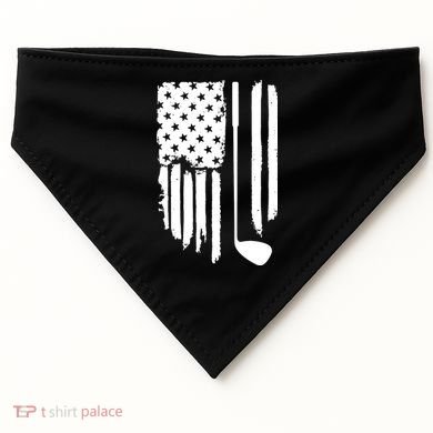 American Golf Game Golf Lover Gift USA-Made Doggie Bandana