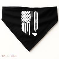 American Golf Game Golf Lover Gift USA-Made Doggie Bandana thumb 0