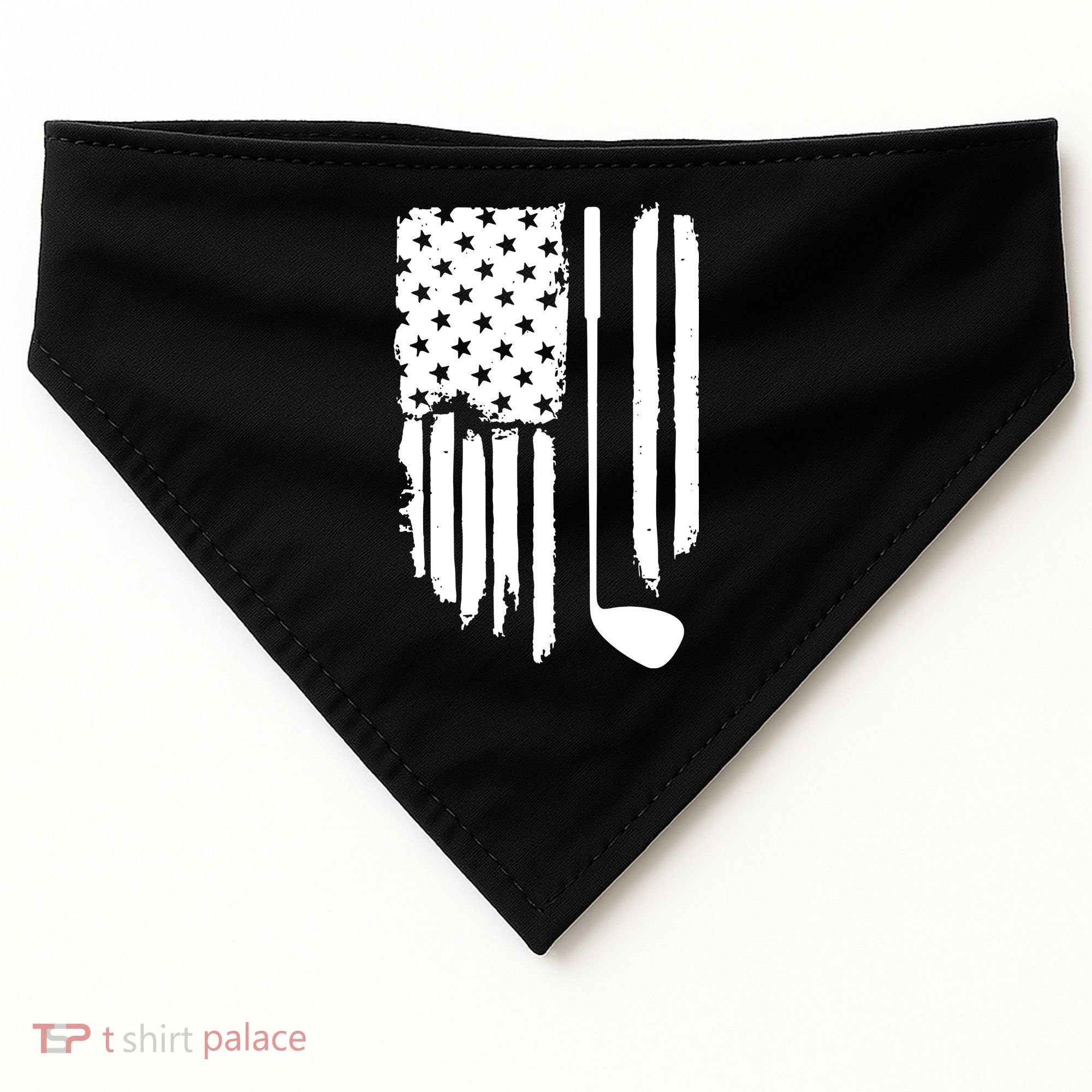 American Golf Game Golf Lover Gift USA-Made Doggie Bandana