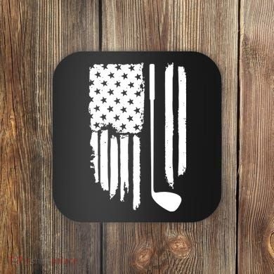 American Golf Game Golf Lover Gift Coaster
