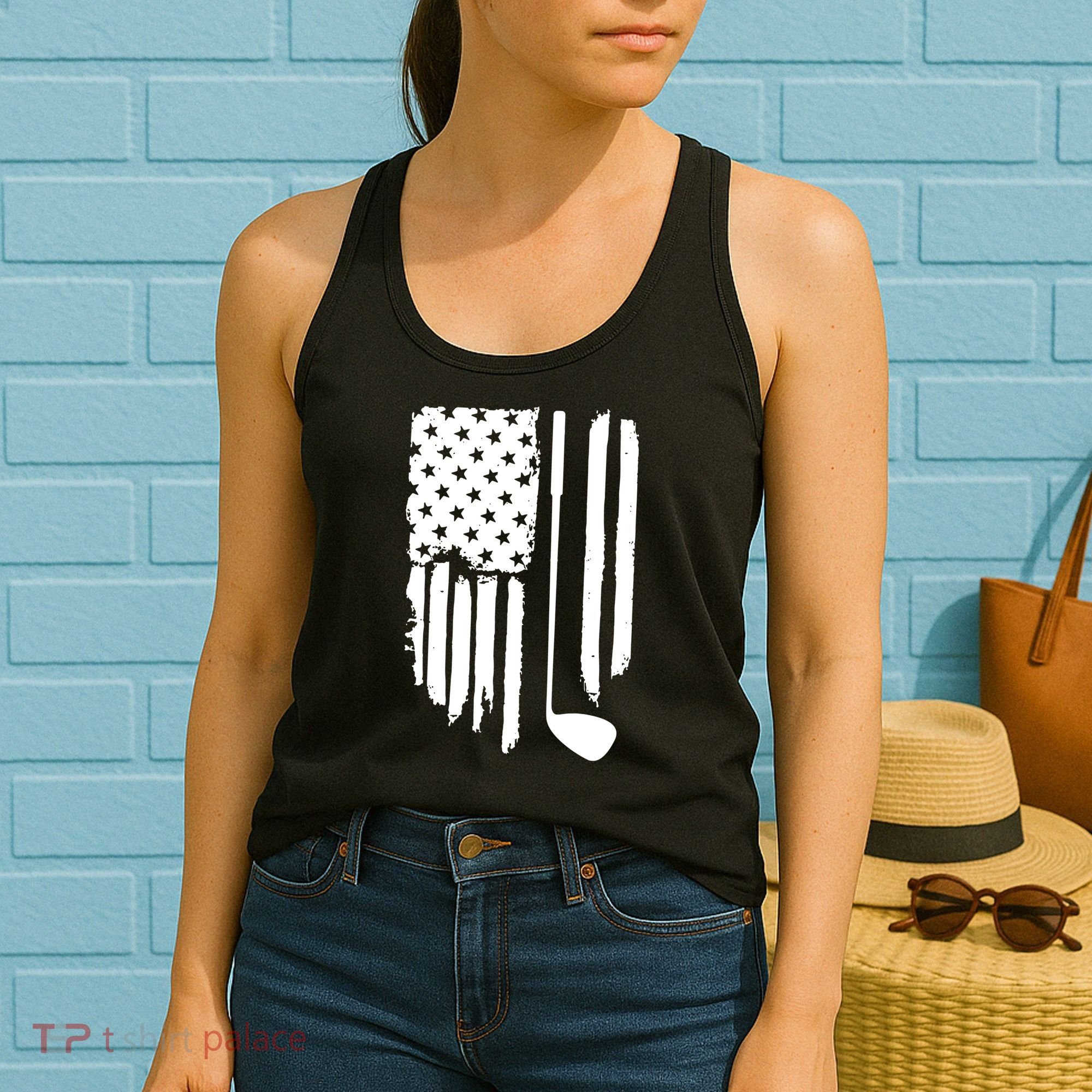 American Golf Game Golf Lover Gift Women's Tank Top