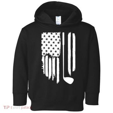 American Golf Game Golf Lover Gift Toddler Hoodie
