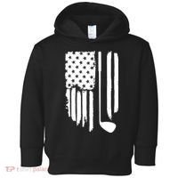 American Golf Game Golf Lover Gift Toddler Hoodie thumb 0