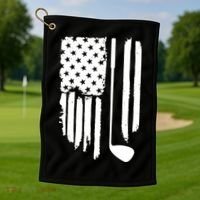 American Golf Game Golf Lover Gift Golf Towel thumb 1