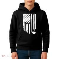 American Golf Game Golf Lover Gift Kids Hoodie thumb 4