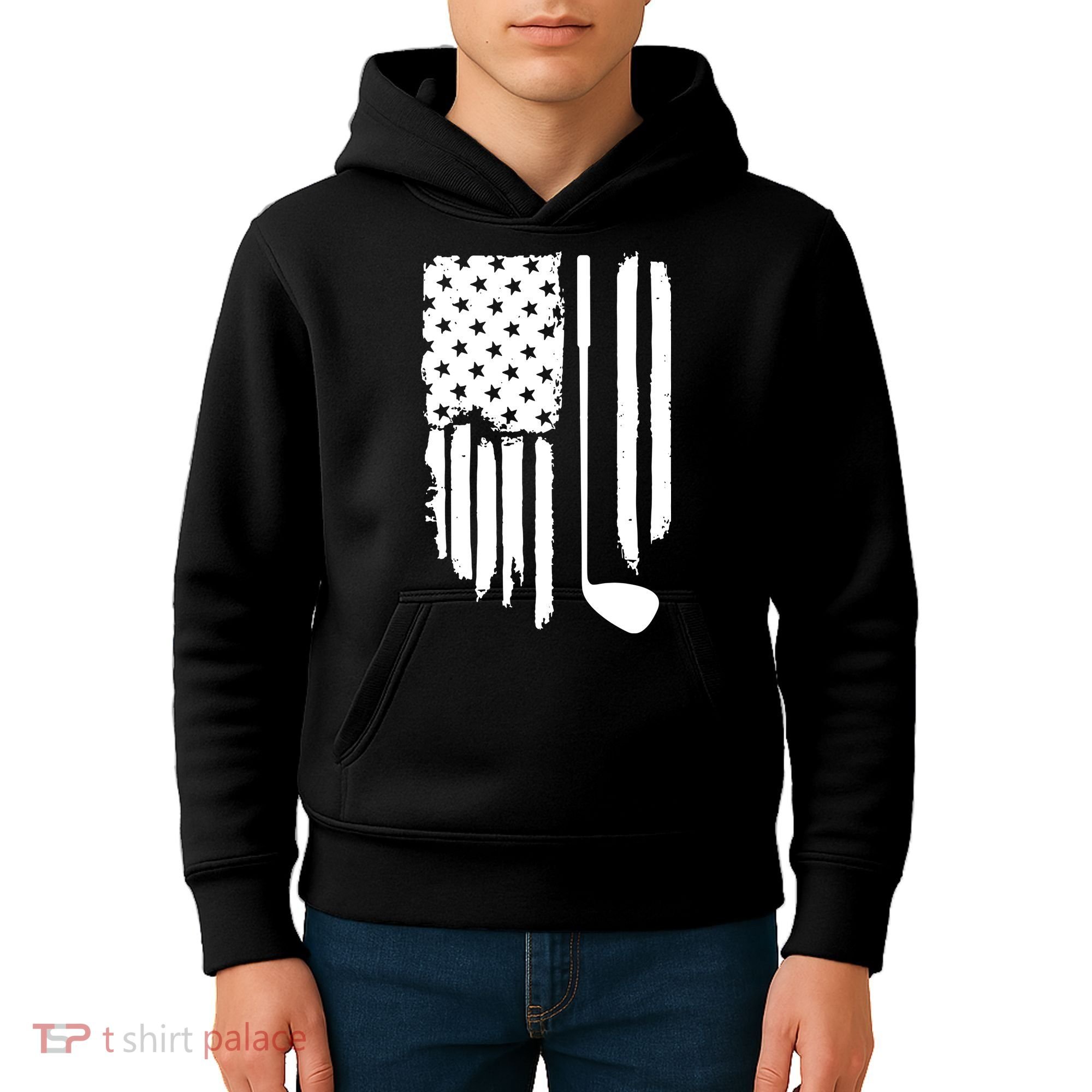 American Golf Game Golf Lover Gift Kids Hoodie