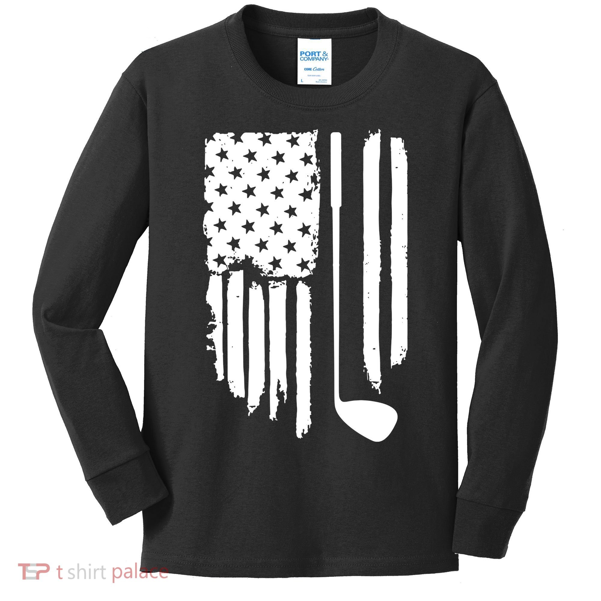 American Golf Game Golf Lover Gift Kids Long Sleeve Shirt