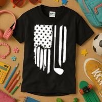 American Golf Game Golf Lover Gift Kids T-Shirt thumb 3