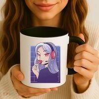 Anime Gamer Girl Lollipop Cute Coffee Mug thumb 3