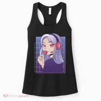 Anime Gamer Girl Lollipop Cute Women's Tank Top thumb 0