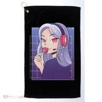 Anime Gamer Girl Lollipop Cute Golf Towel thumb 0