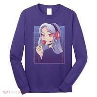 Anime Gamer Girl Lollipop Cute Long Sleeve Shirt thumb 0