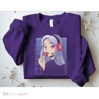 Anime Gamer Girl Lollipop Cute Sweatshirt thumb 2