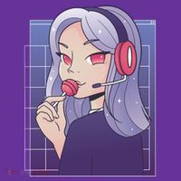 Anime Gamer Girl Lollipop Cute Mousepad thumb 1
