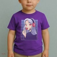 Anime Gamer Girl Lollipop Cute Toddler T-Shirt thumb 2