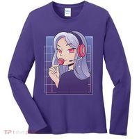 Anime Gamer Girl Lollipop Cute Women's Long Sleeve Shirt thumb 0