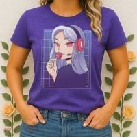 Anime Gamer Girl Lollipop Cute Women's T-Shirt thumb 2