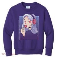 Anime Gamer Girl Lollipop Cute Kids Sweatshirt thumb 0