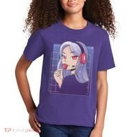 Anime Gamer Girl Lollipop Cute Kids T-Shirt thumb 2