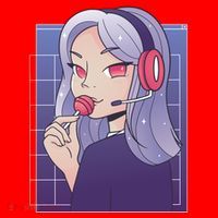 Anime Gamer Girl Lollipop Cute Santa Hat thumb 1