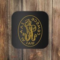 Abraxas Gnostic God Amulet Templar Gnosticism Coaster thumb 0