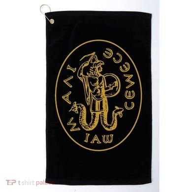 Abraxas Gnostic God Amulet Templar Gnosticism Golf Towel