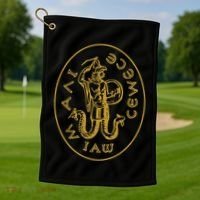 Abraxas Gnostic God Amulet Templar Gnosticism Golf Towel thumb 1
